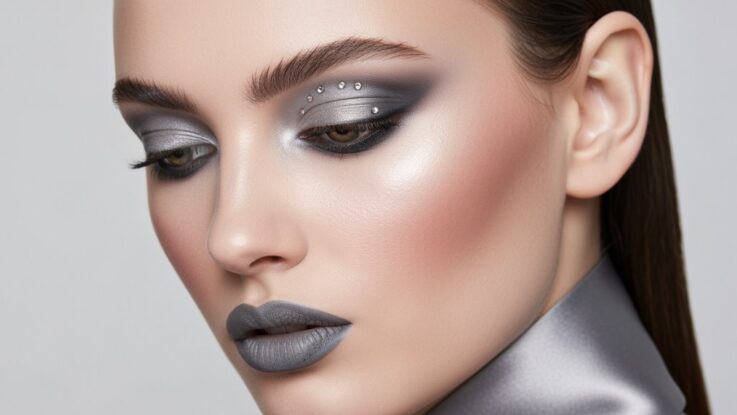 elegante monochrome Make-up-Trends