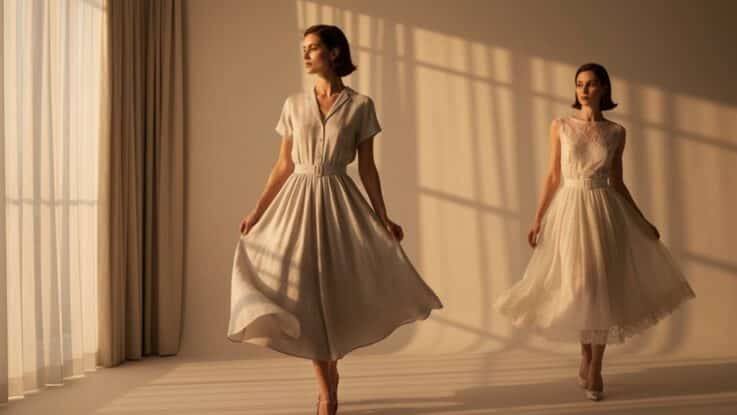 feminine Silhouetten kehren anmutig zurück