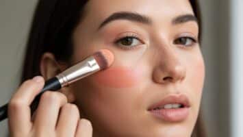 frisches modernes Make-up-Auftragen