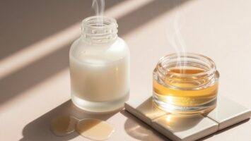Milch-Toner-Esenz-Layering