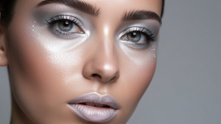 überarbeiteter frostiger Make-up-Trend